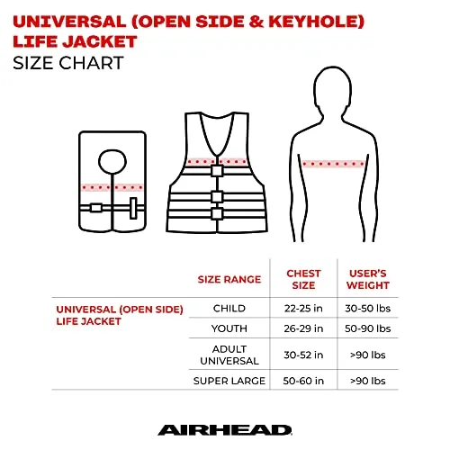 AIRHEAD Youth Type II Keyhole Life Vest Stars & Stripes