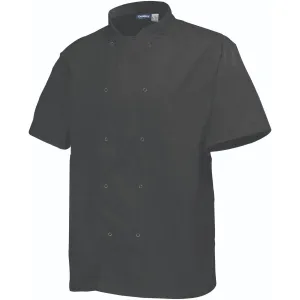 Basic Stud Jacket Short Sleeve Black S Size 36-38