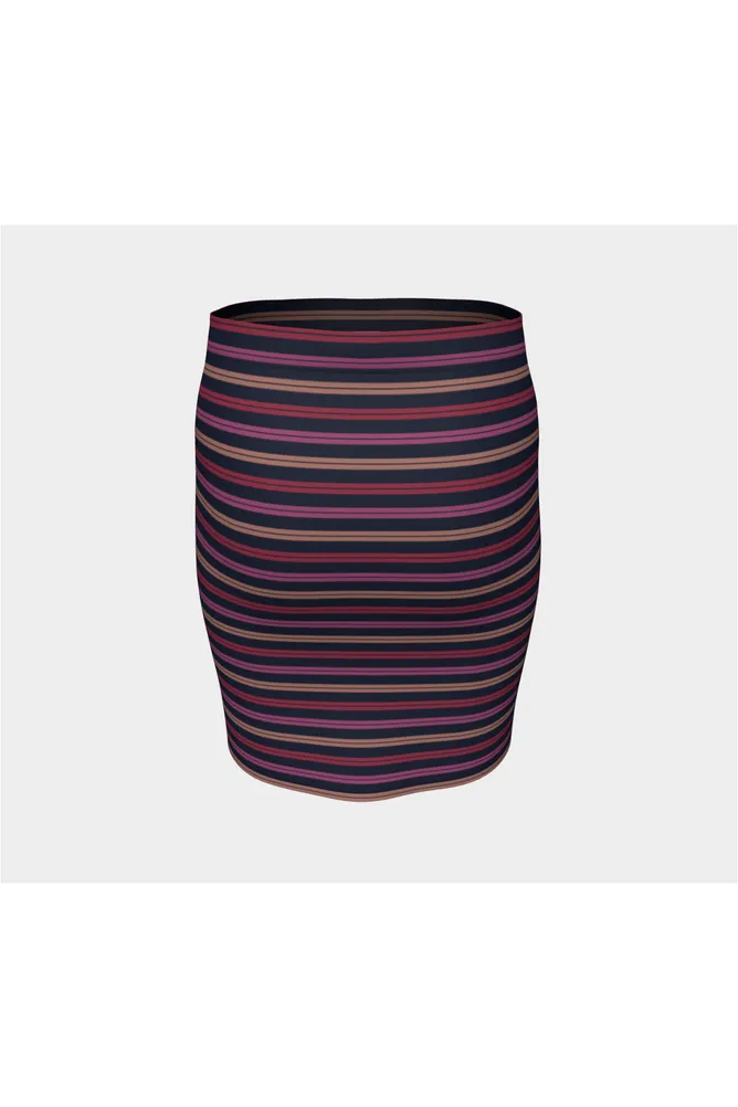 Berries and Blush Fitted Skirt