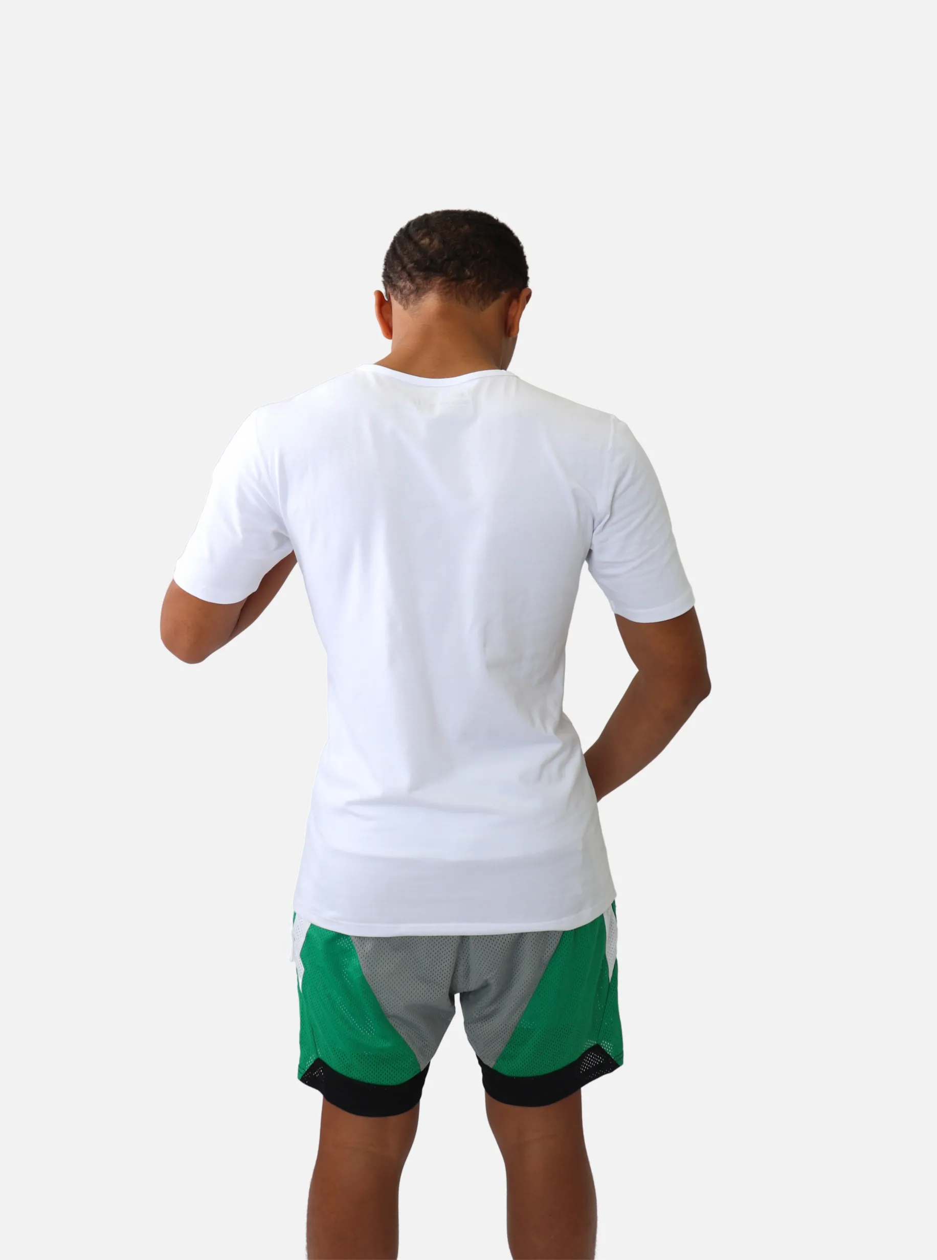 Bold Logo Cardinal Essential Tee - Crisp White