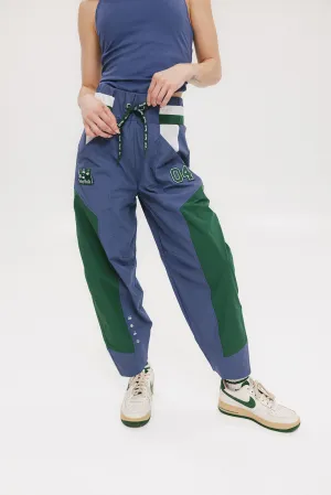 Caitlin Warm-Up Pant - Indigo/Green