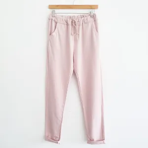 Cotton Lounge Pants in Pink