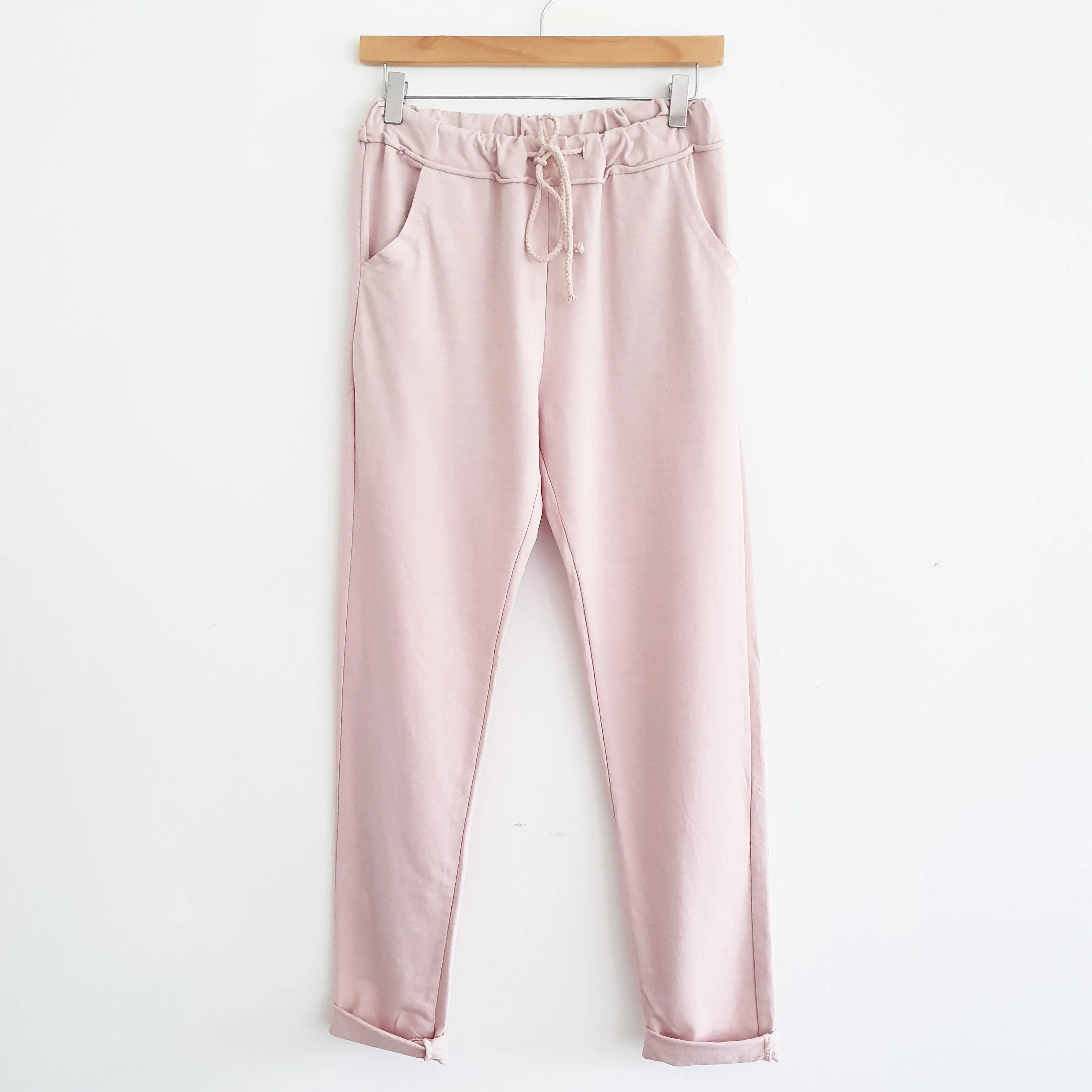 Cotton Lounge Pants in Pink