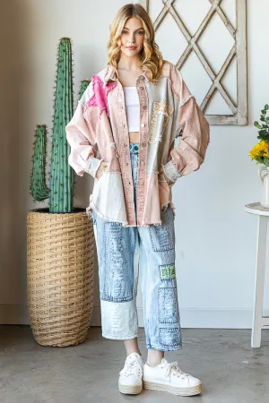 Denim Peace Shacket