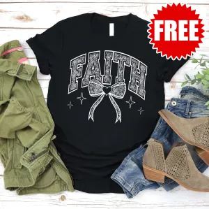 Faith Lace Tee - Black