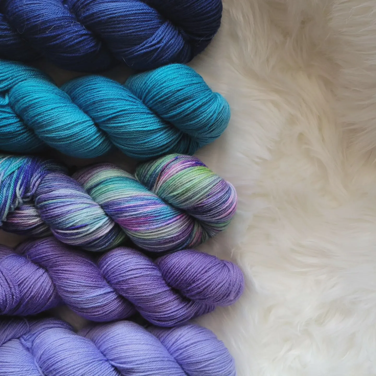 Hand Dyed Yarn - Northern Lights