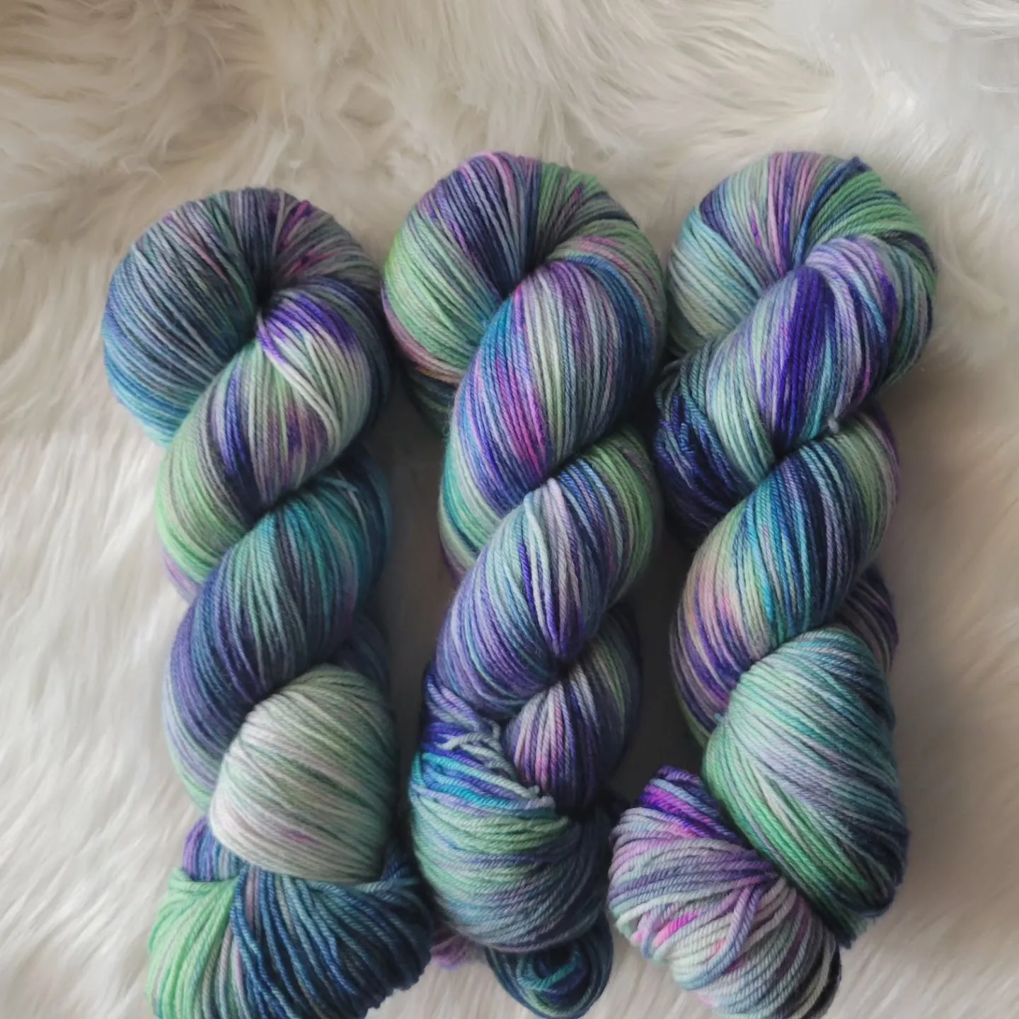 Hand Dyed Yarn - Northern Lights