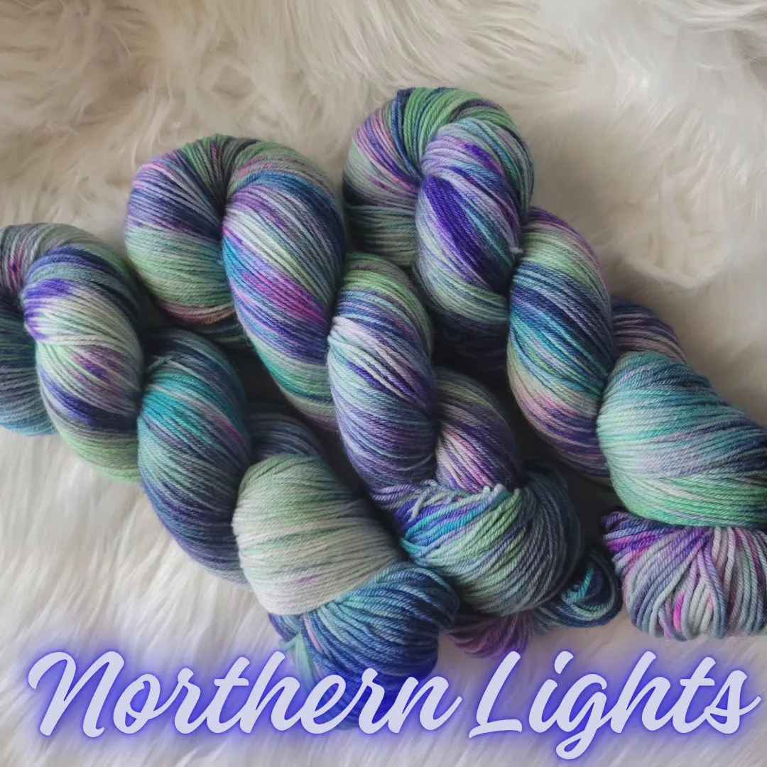 Hand Dyed Yarn - Northern Lights