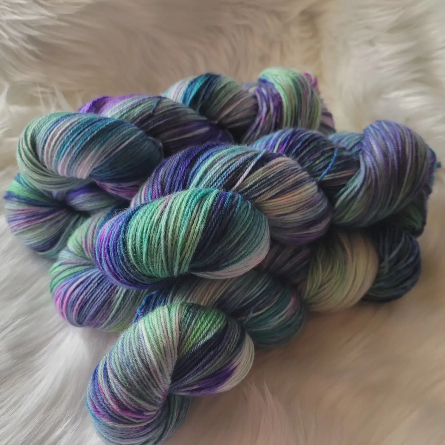 Hand Dyed Yarn - Northern Lights