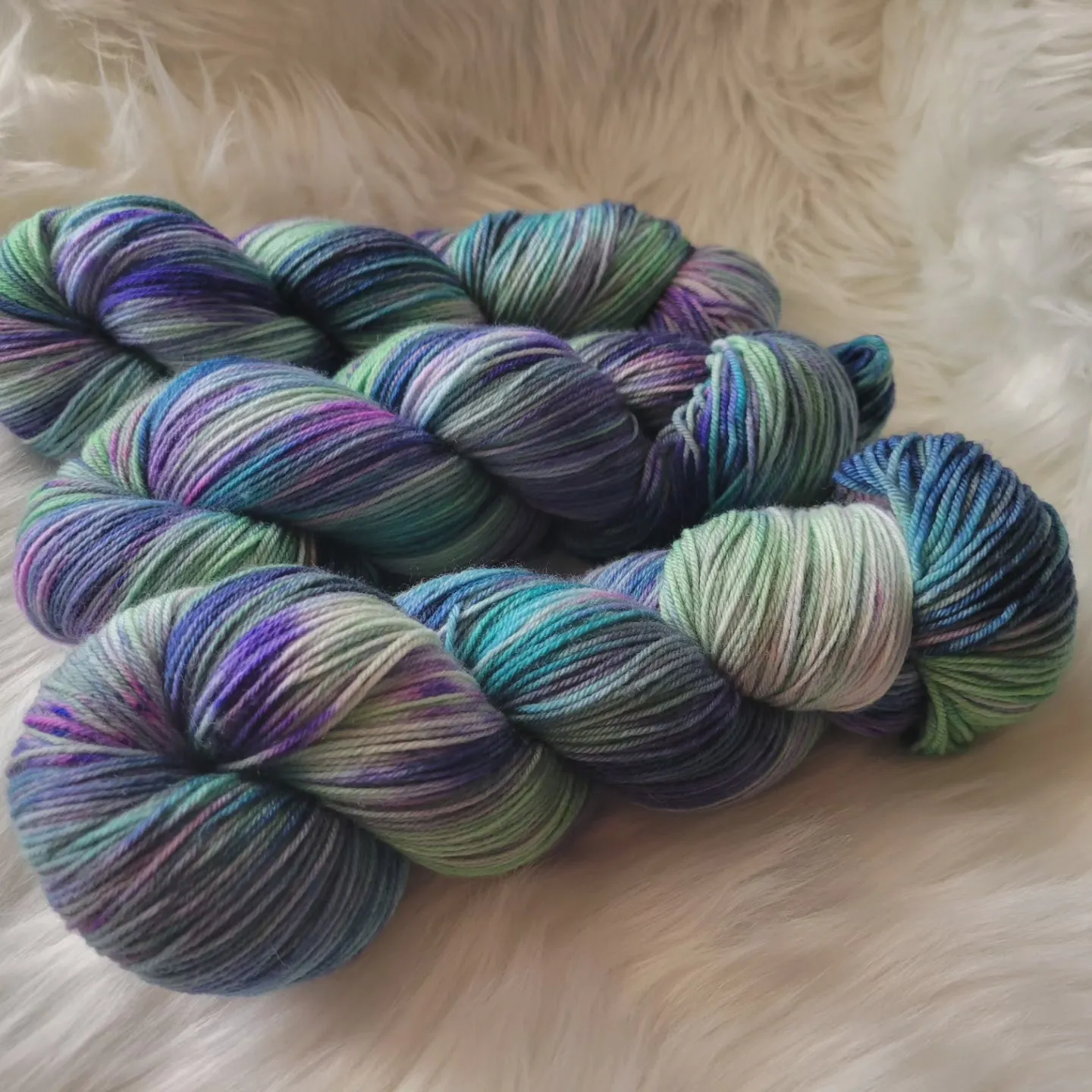 Hand Dyed Yarn - Northern Lights