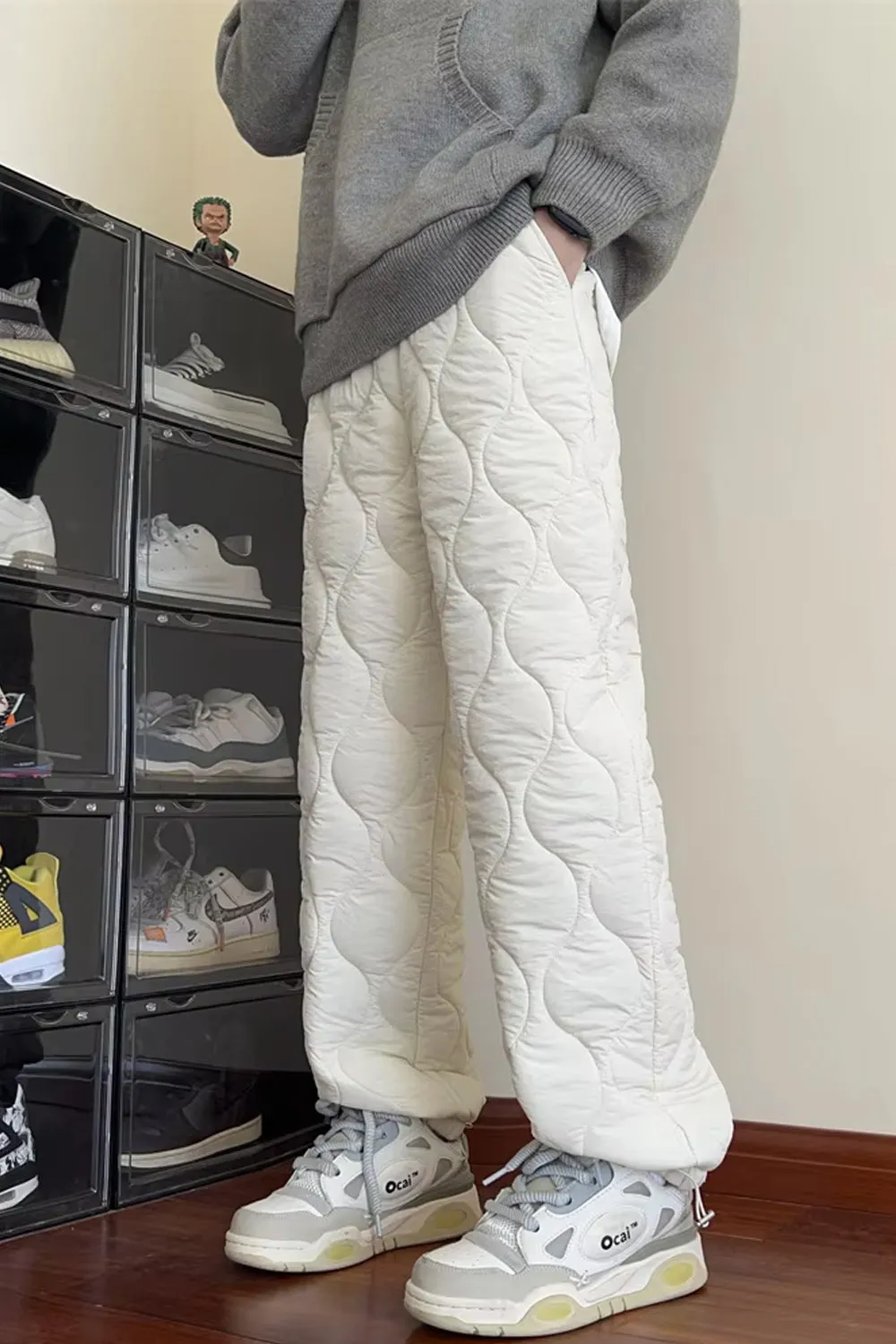 Loose Hip Hop Style Warm Thick Long Pants