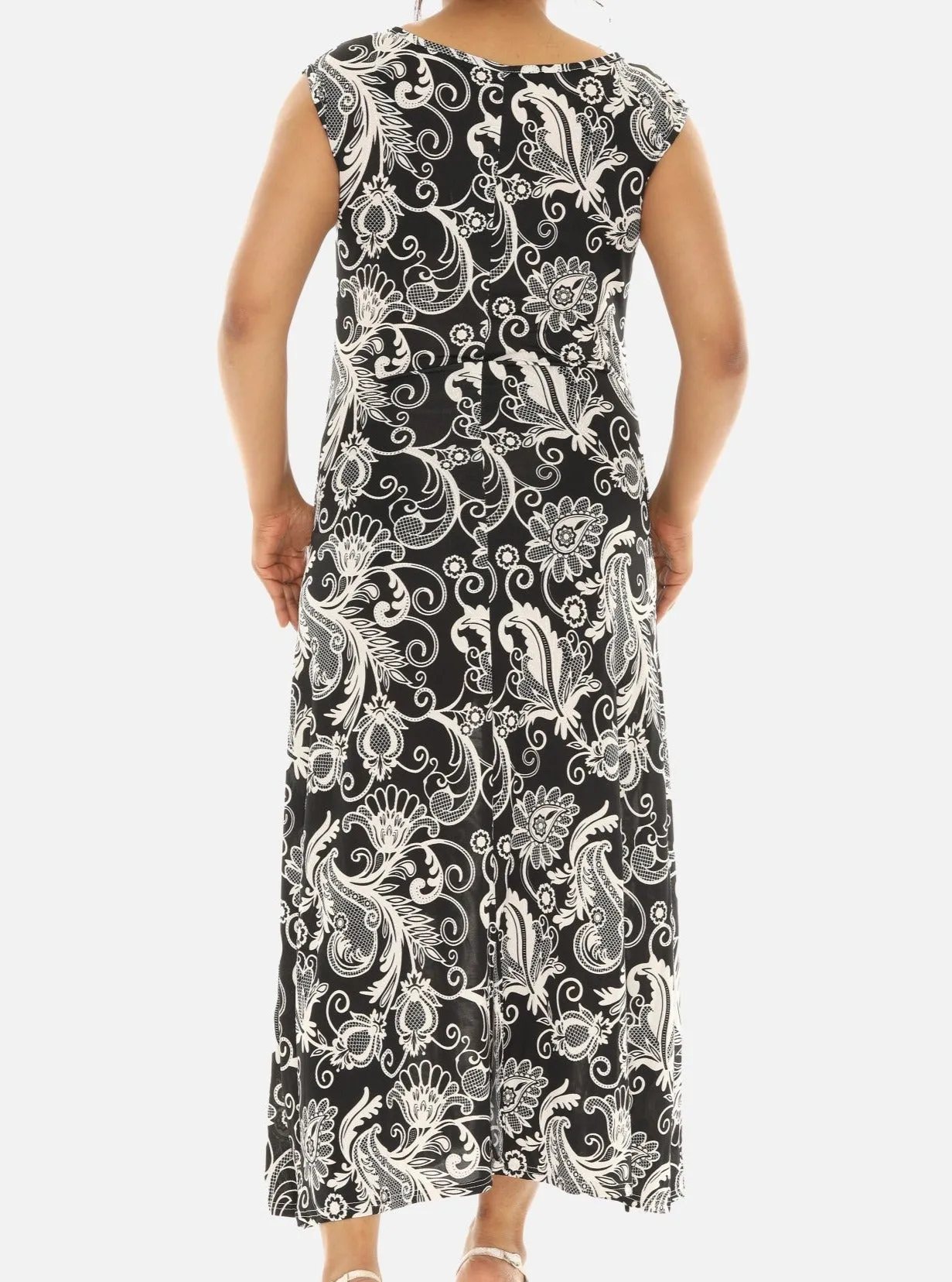 Paisley Floral Maxi Printed Dress