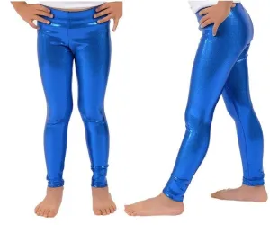 Pre-Owned Leggings Loxdonz   Large Child Blue  Jazz