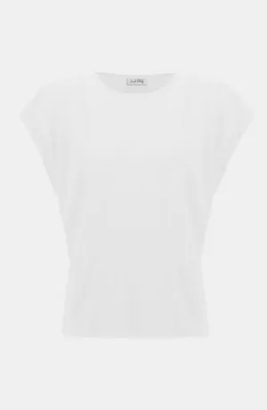 Silky Knit Short Sleeve Straight Top