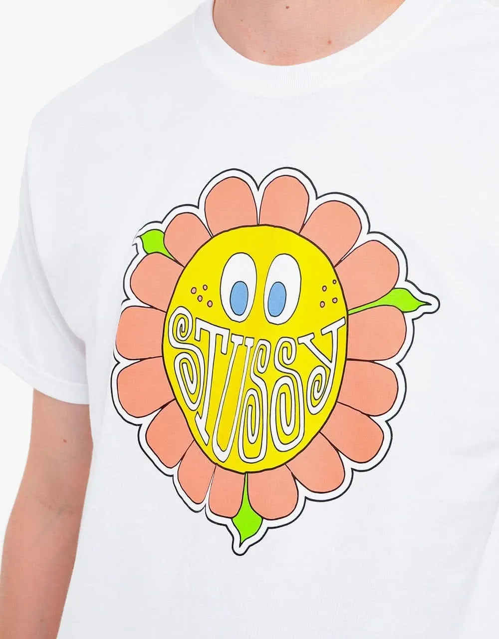 Stüssy Happy Flower T-Shirt - White