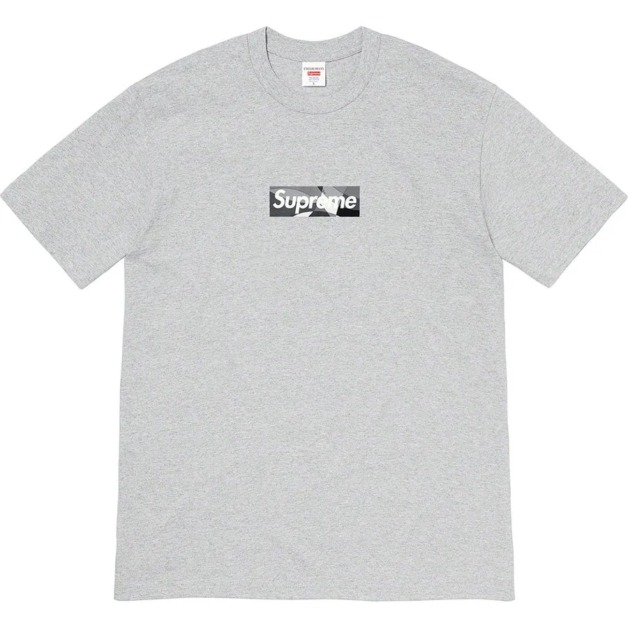 Supreme Emilio Pucci Box Logo Tee Heather Grey Black
