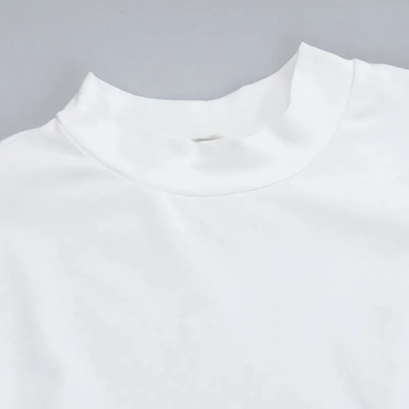Syanl Simple Trend Elastic Skinny Basic Classic T-Shirt