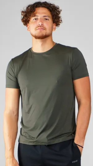 T-shirt Nu Crisp microfibre khaki