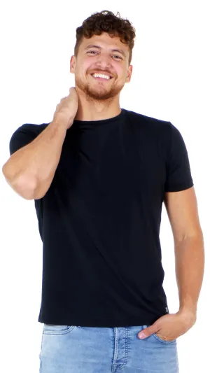 T-shirt Nu Crisp microfibre noir