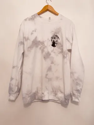 Tupac Tie-Dye Crewneck Sweater
