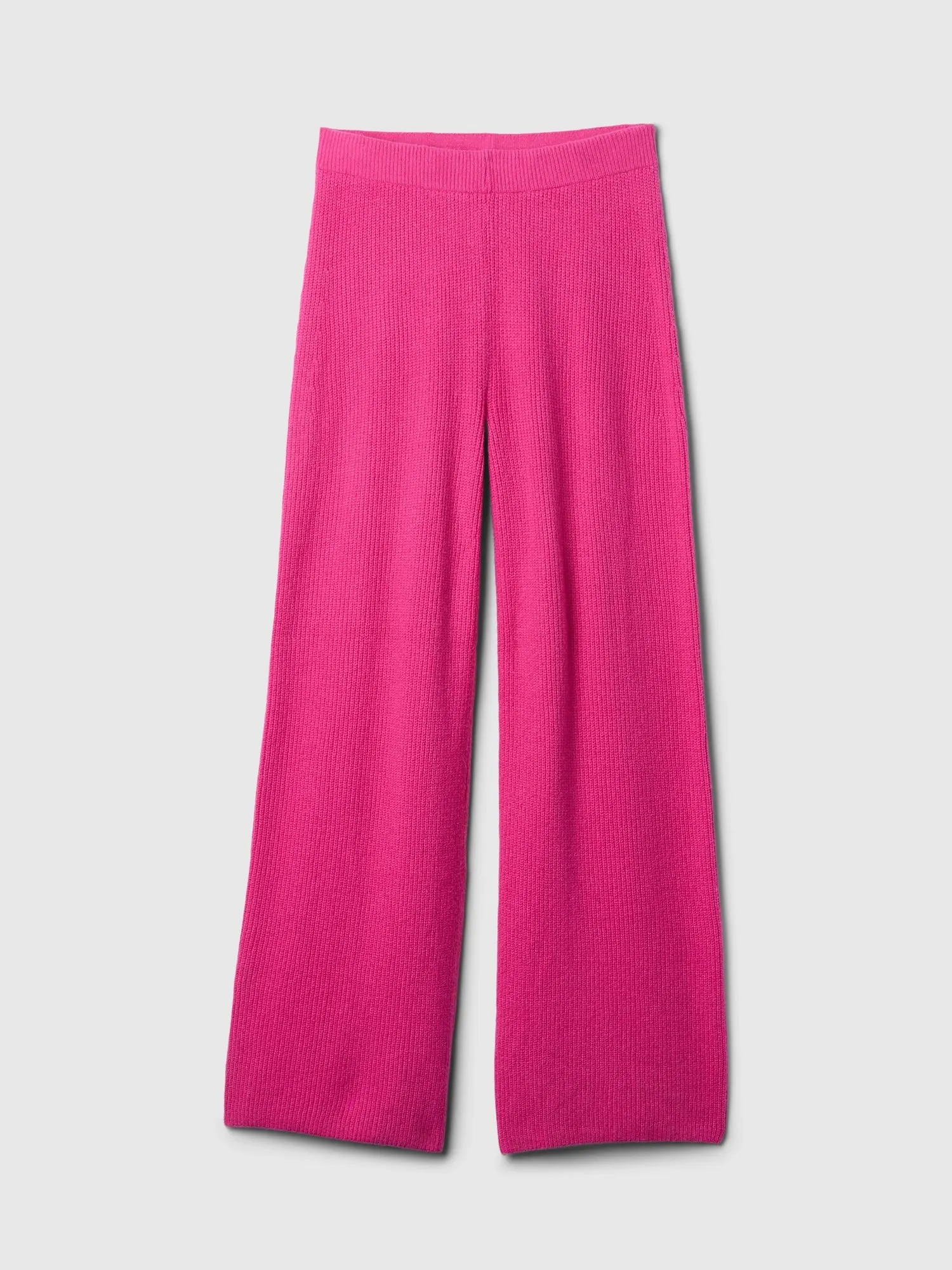 Warm Shaker Stitch Sweater Knit Pants