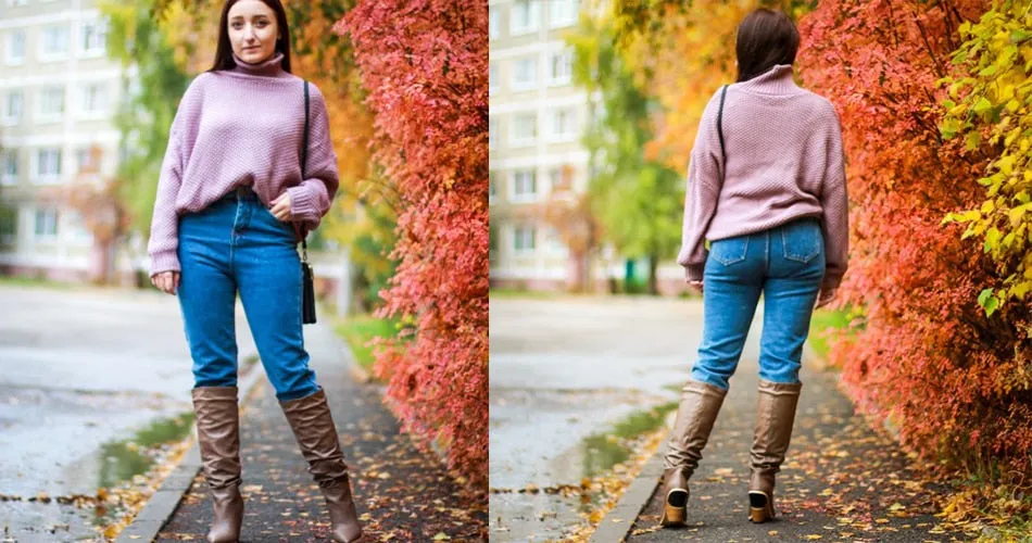 Winter Women 2019 Loose Women High Waist Velvet Jeans