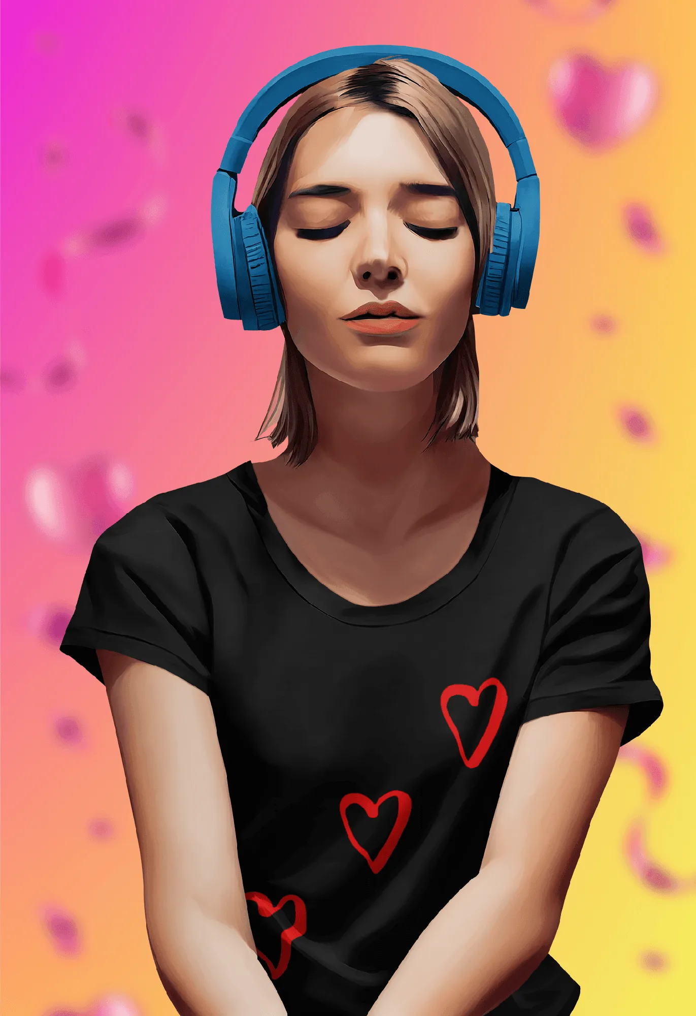 XO XO HEART T-shirt